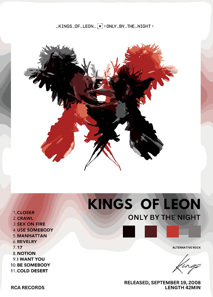 Kings of Leon metal poster artwork